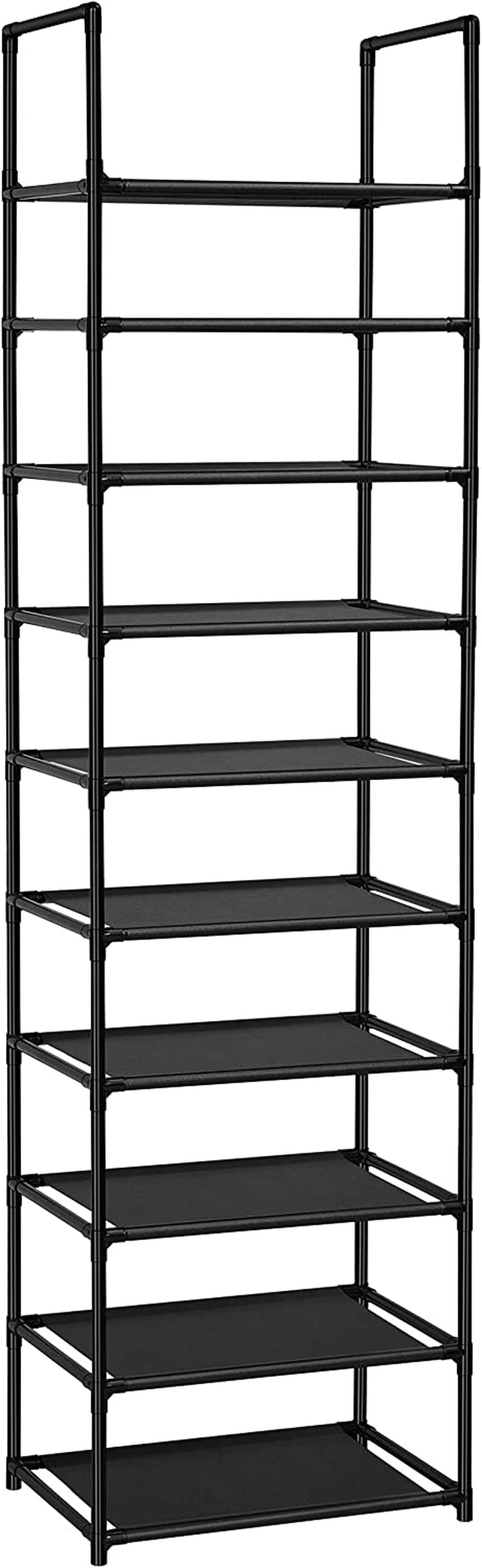 10 Tiers Shoe Rack 20-25 Pairs Sturdy Shoe Shelf