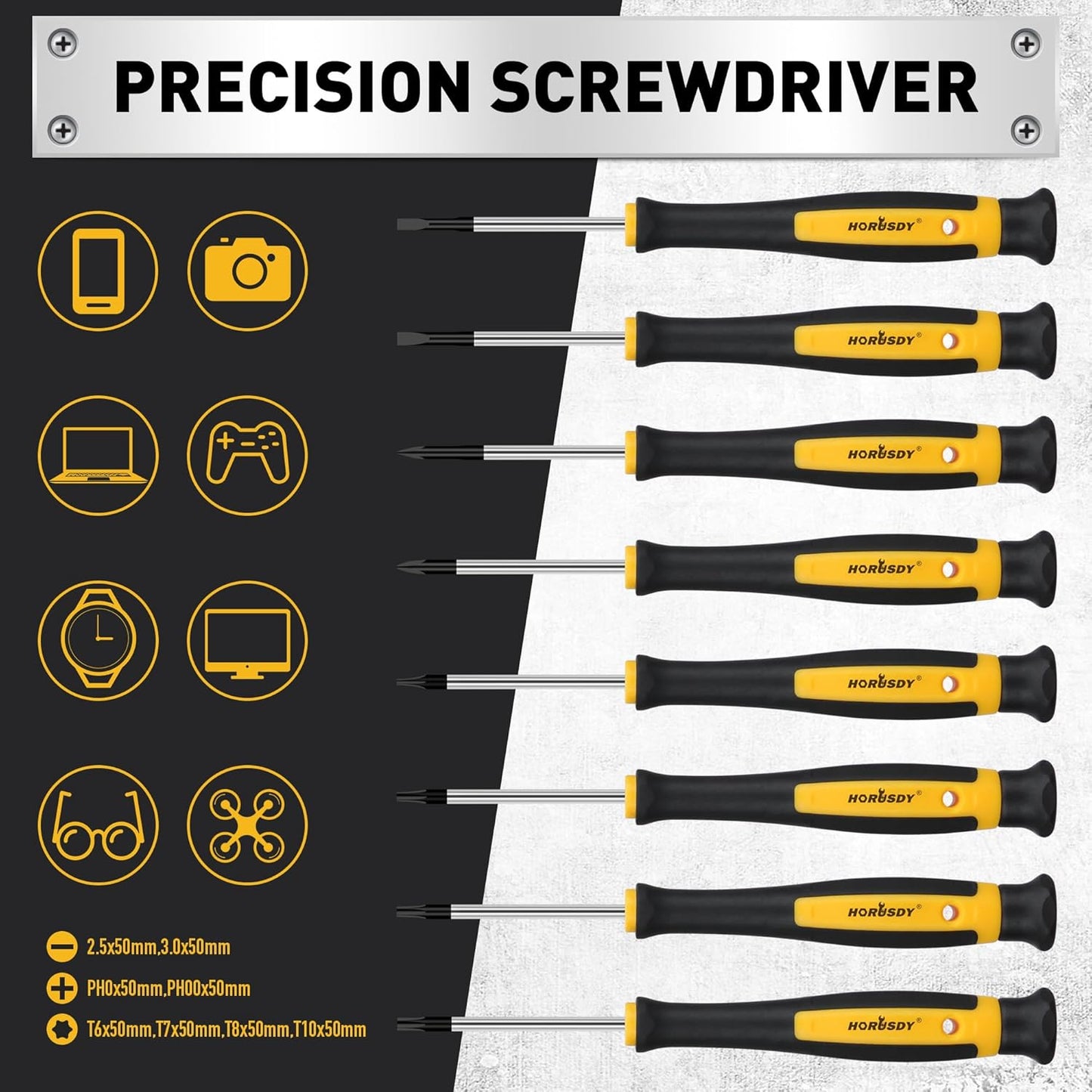 140-Piece Magnetic Screwdriver Set with Plastic Racking, Includes SAE & Metric Hex Keys, Precision Screwdriver and Magnetizer Demagnetizer DIY Tools for Men Tools Gift