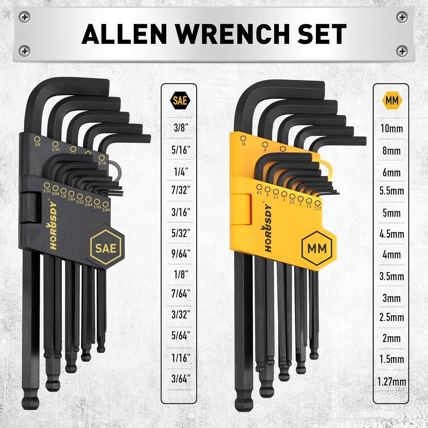 140-Piece Magnetic Screwdriver Set with Plastic Racking, Includes SAE & Metric Hex Keys, Precision Screwdriver and Magnetizer Demagnetizer DIY Tools for Men Tools Gift