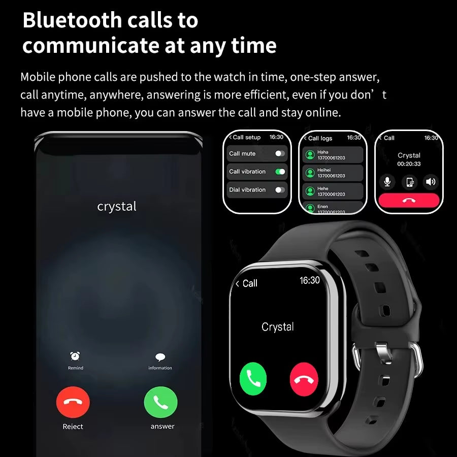 2024 GPS Smart Watch Series 10 for Apple Watch 10 Memory Music Video Bluetooth Call Waterproof NFC Smartwatch for Android IOS